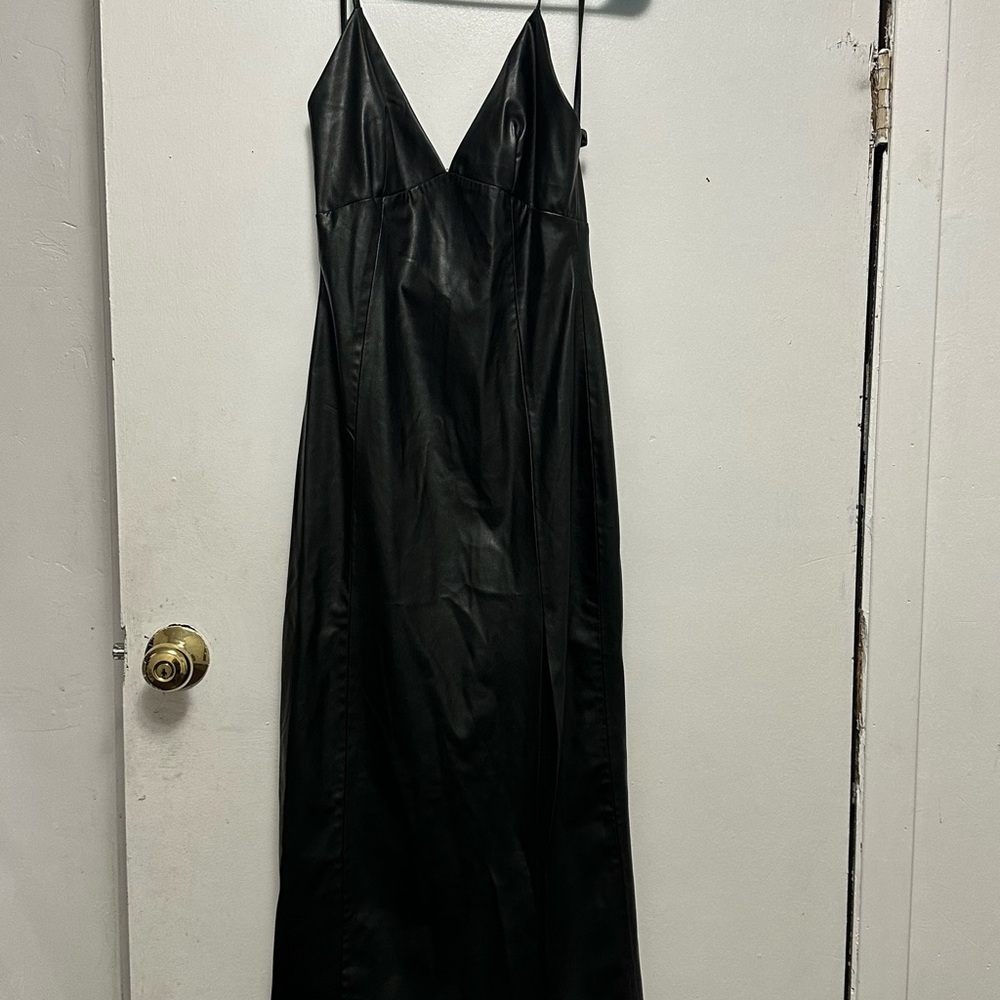 Zara Black Cocktail Slip Dress with Spaghetti Straps